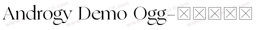 Androgy Demo Ogg字体转换